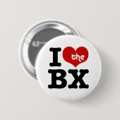 Ik hou van de Bronx Ronde Button 5,7 Cm (Voorkant /achterkant)