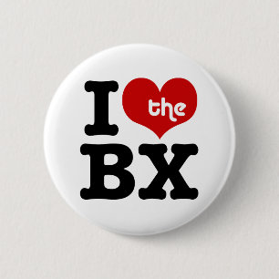 Ik hou van de Bronx Ronde Button 5,7 Cm