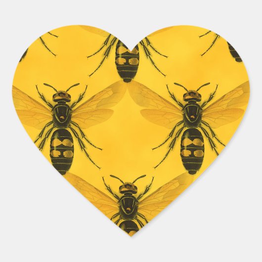 Ik hou van de Bug: Geel jasje Squadron Hart Sticker (Voorkant)