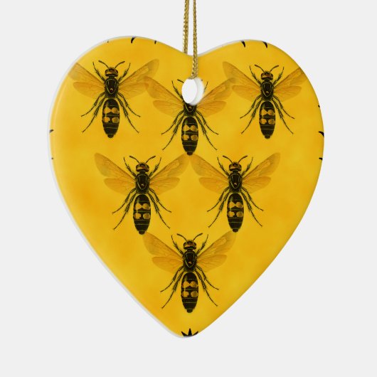 Ik hou van de Bug: Geel jasje Squadron Keramisch Ornament (Rechts)