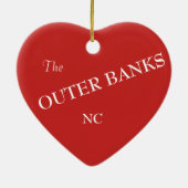 Ik hou van de buitenste banken keramisch ornament (Achterkant)