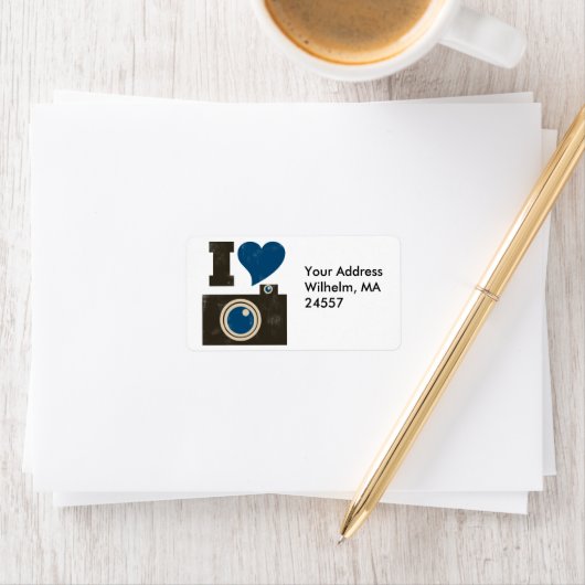 Ik hou van de camera etiket (Insitu)