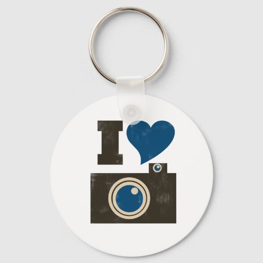 Ik hou van de camera sleutelhanger (Voorkant)