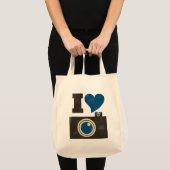 Ik hou van de camera tote bag (Voorkant (product))