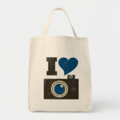 Ik hou van de camera tote bag (Voorkant)