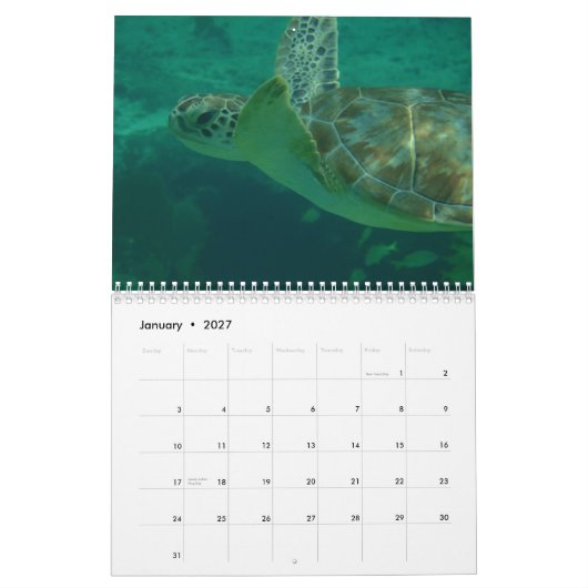 Ik hou van de Caribische agenda Kalender (Jan 2027)