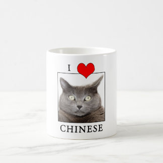 "Ik hou van de Chinese" Cat Coffee Mok