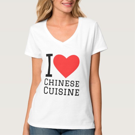 Ik hou van de Chinese keuken T-shirt (Voorkant)