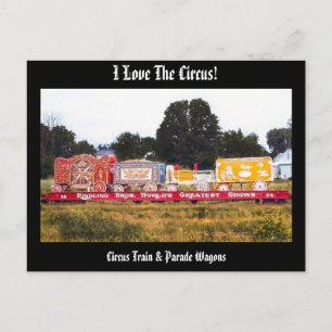 Ik hou van de Circus! Circus Train Briefkaart