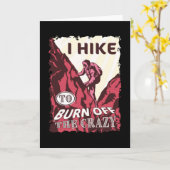 Ik hou van de Crazy Hiking Gift te verbranden Kaart (Gele Bloem)