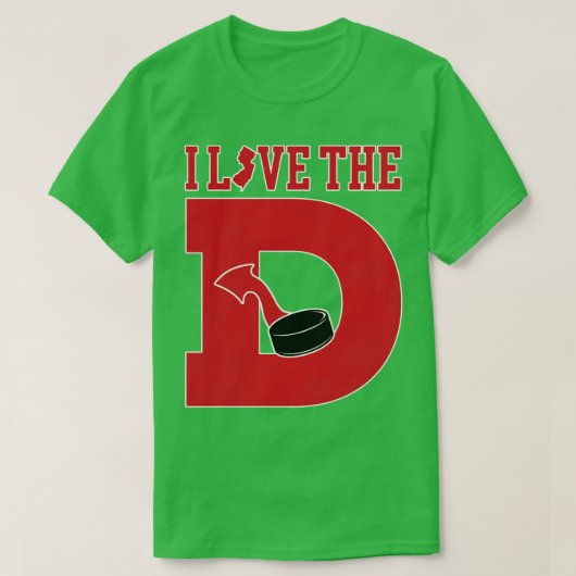 Ik hou van de D Duivels Hockey T-shirt (Design voorkant)