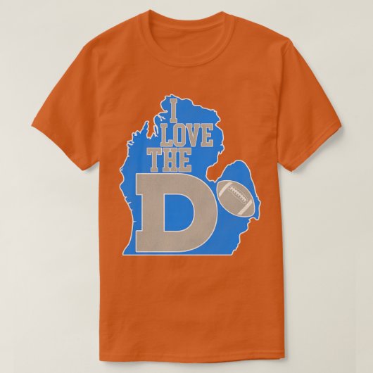 Ik hou van de D Lions T-shirt (Design voorkant)