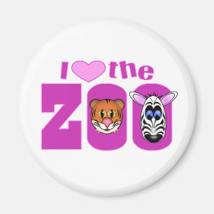 Ik hou van de dierentuin magneet