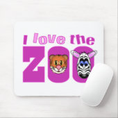 Ik hou van de dierentuin muismat (Met muis)