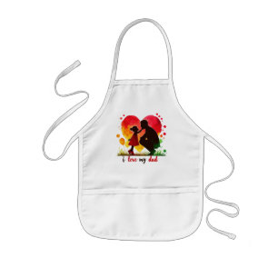 Ik hou van de dochter van mijn vader en vader lief kinder schort