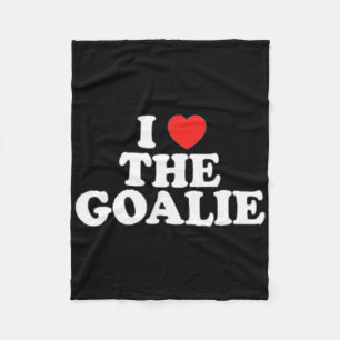Ik hou van de doelman Hart voetbal hockey sport do Fleece Deken
