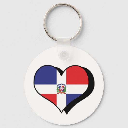 Ik hou van de Dominicaanse Republiek Sleutelhanger (Voorkant)