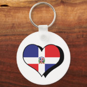 Ik hou van de Dominicaanse Republiek Sleutelhanger (Voorkant)