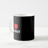 Ik hou van de eend Dag Koffiemok (Voorkant links)