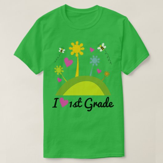 Ik hou van de eerste klas t-shirt (Design voorkant)
