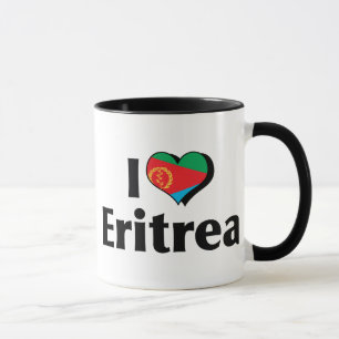 Ik hou van de Eritrese vlag Mok