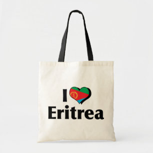 Ik hou van de Eritrese vlag Tote Bag