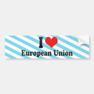 Ik hou van de Europese Unie Bumpersticker