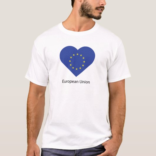Ik hou van de Europese Unie T-shirt (Voorkant)