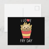 Ik hou van de feestdag grappig Otter Fransen vrijd Briefkaart (Voorkant / Achterkant)