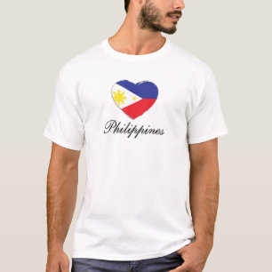 Ik hou van de Filipijnen met vlaggeschut T-shirt
