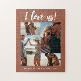 Ik hou van de Foto Terracotta van ons script Legpuzzel