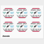 Ik hou van de geur van AVGAS in de ochtend! Ronde Sticker (Vel)