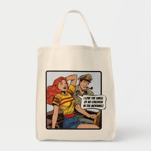 Ik hou van de geur van geen kinderen in de ochtend tote bag (Voorkant)