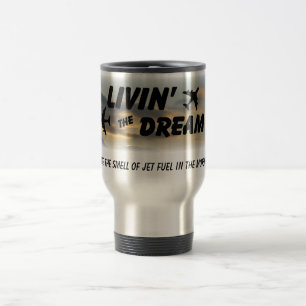 Ik hou van de geur van Jet Fuel Reisbeker