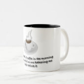 Ik hou van de geur van koffie tweekleurige koffiemok (Voorkant rechts)