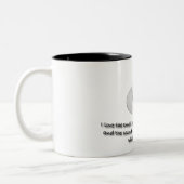 Ik hou van de geur van koffie tweekleurige koffiemok (Links)