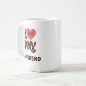 Ik hou van de gewoonte van Boyfriend Koffiemok (Voorkant links)