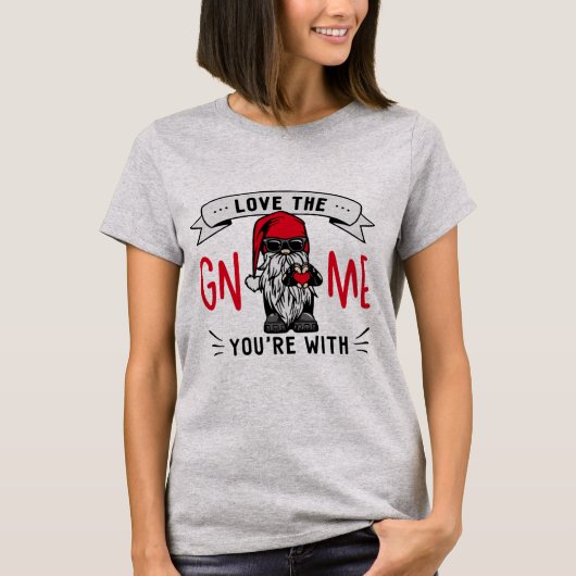 Ik hou van de Gnome met mij Vrouwen T-shirt (Voorkant)