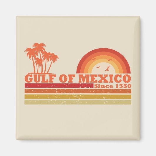 Ik hou van de Golf van Mexico est 1550  Magneet (Voorkant)