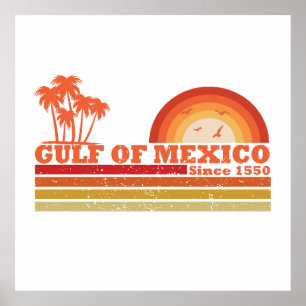 Ik hou van de Golf van Mexico est 1550  Poster