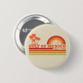 Ik hou van de Golf van Mexico est 1550 Ronde Button 5,7 Cm (Voorkant /achterkant)