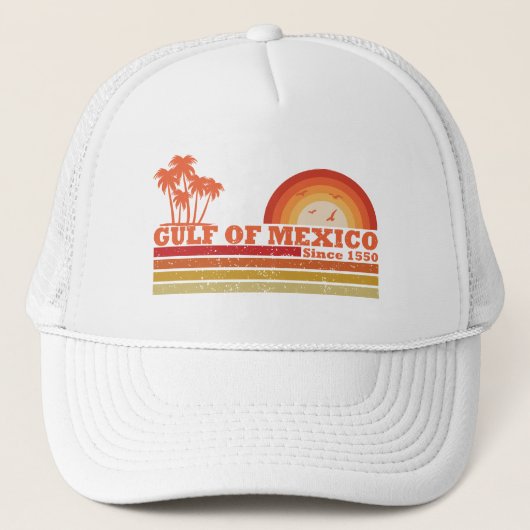 Ik hou van de Golf van Mexico est 1550  Trucker Pet (Voorkant)