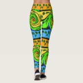 Ik hou van de golven in de zomertijd op het strand leggings (Achterkant)