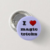 Ik hou van de goocheltruc-knop ronde button 3,2 cm (Voorkant /achterkant)