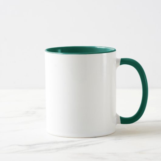 Ik hou van de groene ringer van Vormen mok (rechts (Rechts)