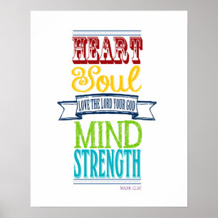 Ik hou van de Heer met al je hart Poster
