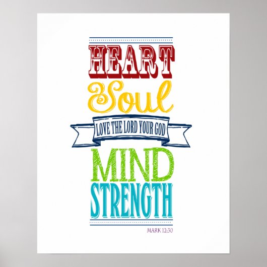 Ik hou van de Heer met al je hart Poster (Voorkant)