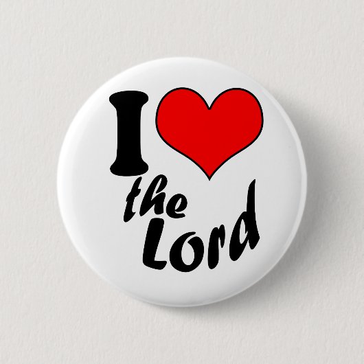 Ik hou van de Heer Ronde Button 5,7 Cm (Voorkant)