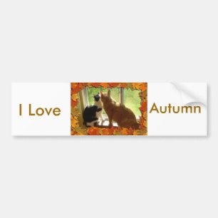 Ik hou van de herfst bumpersticker