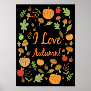 Ik hou van de herfst! poster